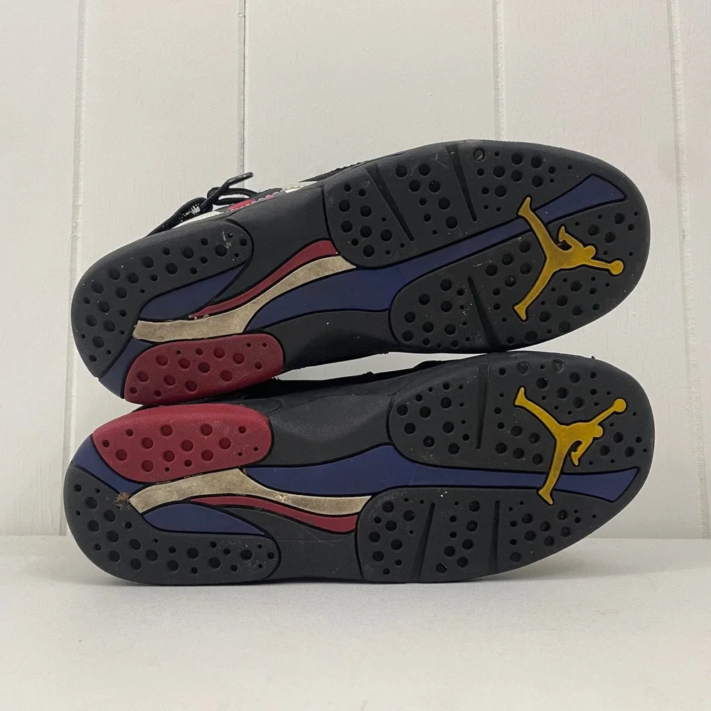 Air Jordan Retro VIII 8 Playoffs 2007 Black/White 305369-061 PS Size 3Y No Box
